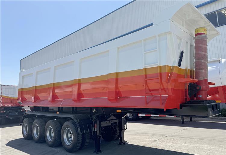 4 Axle New Hydraulic Tipper Semi Trailer for Sale In Trinidad