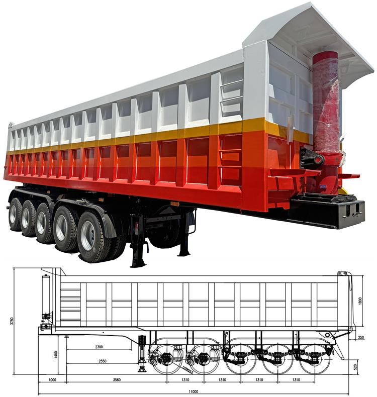 5 Axle 45CBM Semi Tipper Trailer for Sale In Zimbabwe