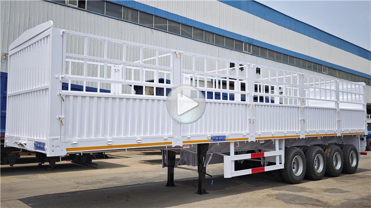 4 Axle 80 Ton Fence Cargo Semi Trailer for Sale in Zimbabwe