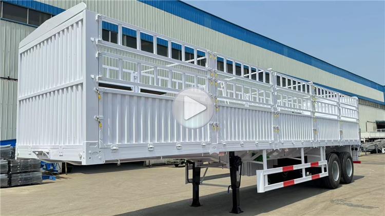 2 Axle Fence Semi Trailer with Bogie Suspension for Sale in Tanzania