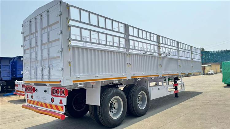 2 Axle Fence Semi Trailer with Bogie Suspension for Sale in Tanzania