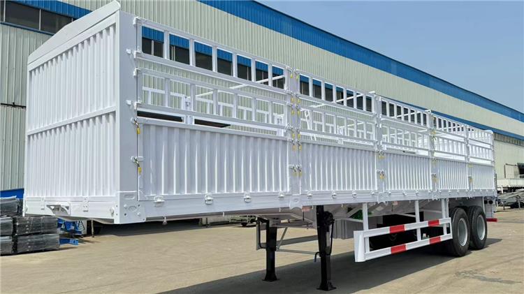 2 Axle Fence Semi Trailer with Bogie Suspension for Sale in Tanzania