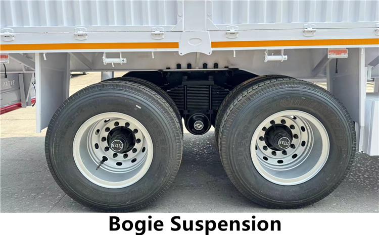 2 Axle Fence Semi Trailer with Bogie Suspension for Sale in Tanzania