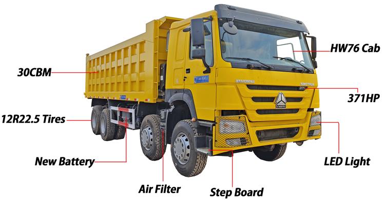 Used Euro 2 Howo Tipper Truck 12 Wheeler for Sale In Guyana