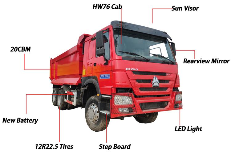 Old Howo Dump Truck HW76 Cab for Sale In Congo - CNHTC Truck
