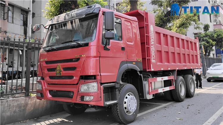 6x4 Used Howo 371 Dump Truck 20CBM for Sale In Tanzania