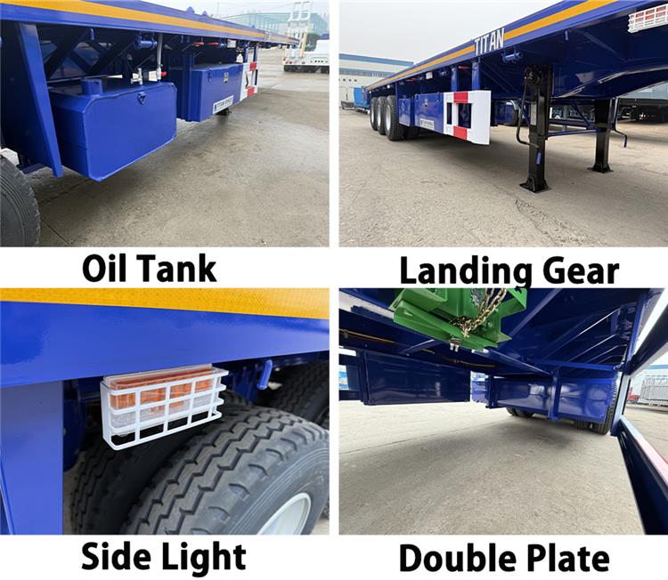 2025 New Tri Axle Flatbed Trailer for Sale In Ghana