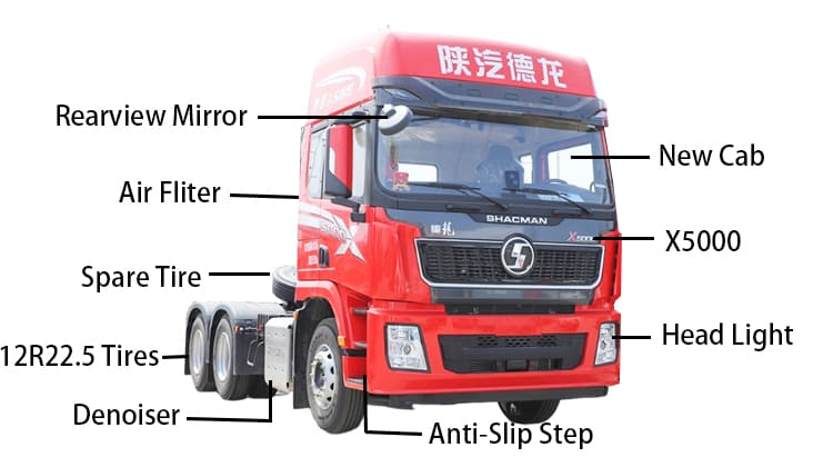 Second Hand Shacman 6x4 10 Wheeler Tractor Truck for Sale in Tanzania, Kilwa Kivinje  