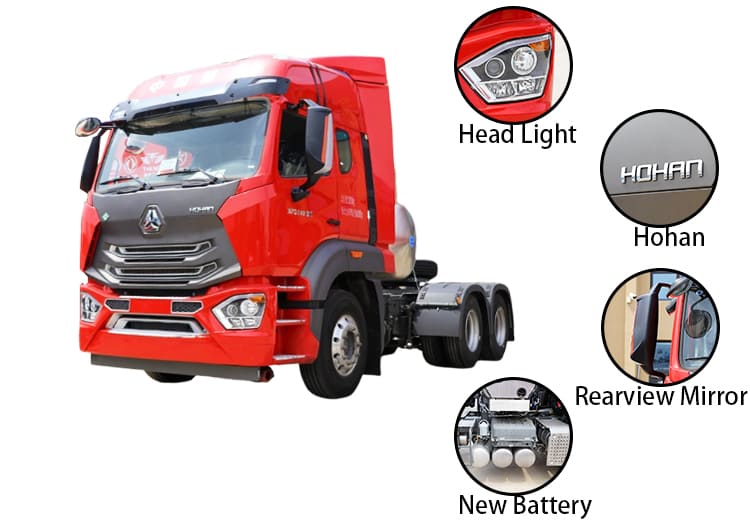 Second Hand Sinotruk Hohan ZZ4255 N7G Tractor Truck Price for Sale in Tanzania
