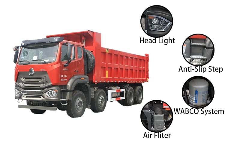 2nd Howo N7 Dump Truck 12 Wheels Hohan Trucks for Sale in Cameroon