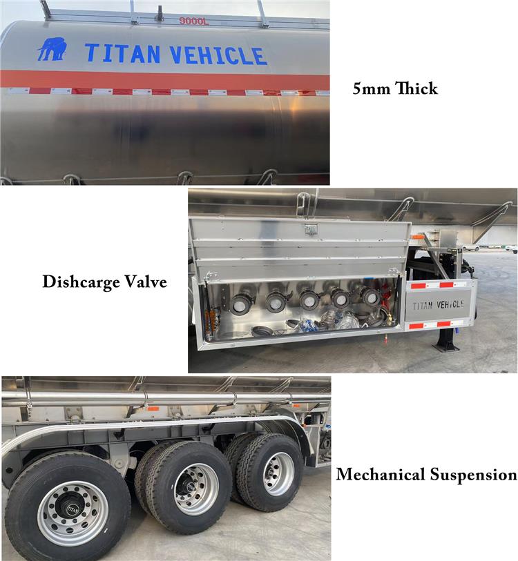 3 Axle 45000 Liters Aluminum Tanker Trailer for Sale In Jamaica