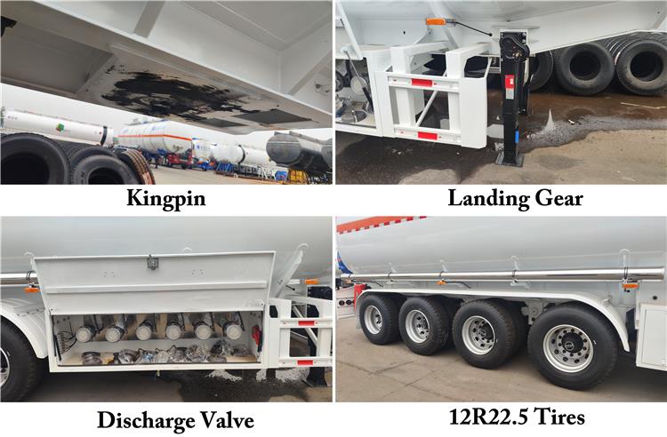 6 Axle 54000 Liters Oil Tanker Semi Trailer for Sale In Sierra Leone