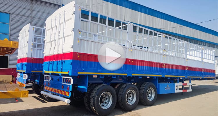 Fence Cargo Semi Trailer for sale in Nigeria