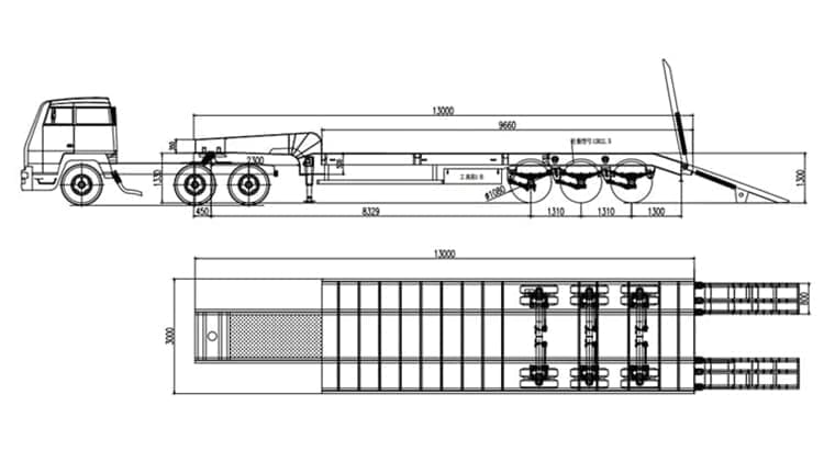 Tri Axle Low Loader Trailer for Sale in Ghana