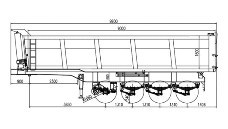 Heavy Duty Semi Dump Trailers for Sale in Ghana