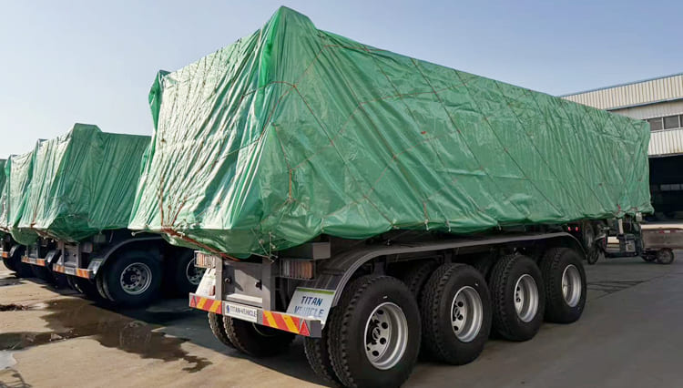 Heavy Duty Semi Dump Trailers for Sale in Ghana