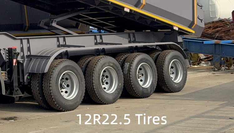 Heavy Duty Semi Dump Trailers for Sale in Ghana