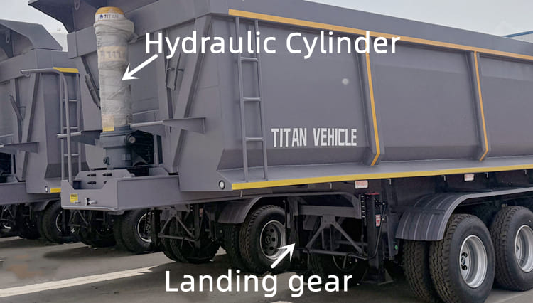 Heavy Duty Semi Dump Trailers for Sale in Ghana