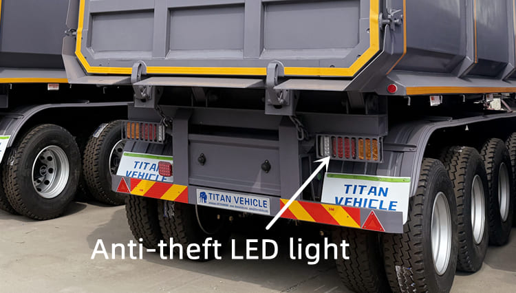 Heavy Duty Semi Dump Trailers for Sale in Ghana