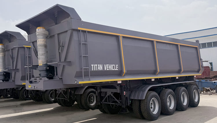 Heavy Duty Semi Dump Trailers for Sale in Ghana