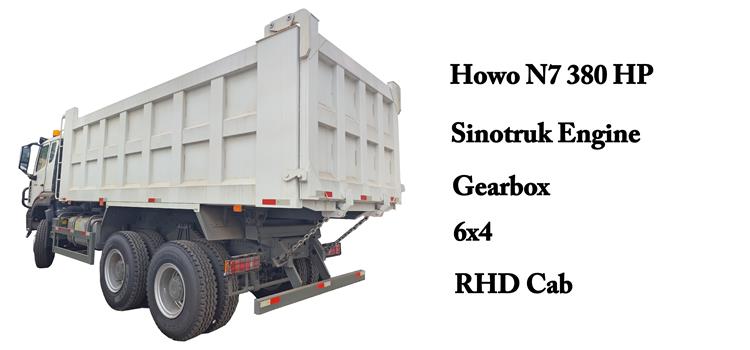 Howo N7 380 HP Dump Truck for Sale In Sierra Leone