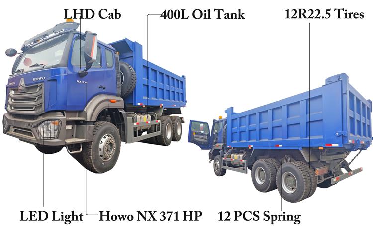 Howo NX 371 Dump Truck 6x4 In Ghana