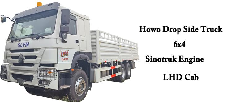 Howo 6x4 Drop Side Truck for Sale In Ghana