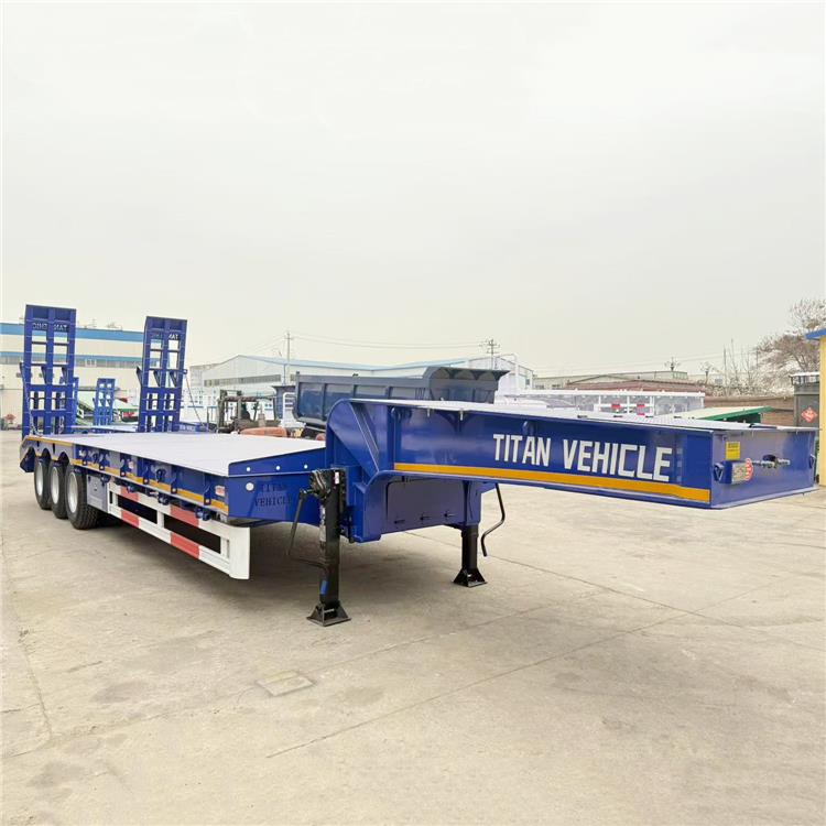 3 Axle 60 Ton Low Bed Trailer 